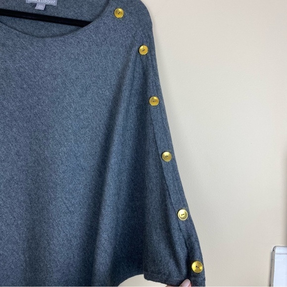 NWOT Jessica London Cashmere blend Poncho Blouse Top 12/16 - Picture 4 of 7